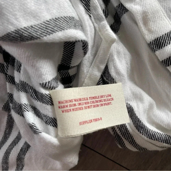 Arizona Jeans Black White Button Down Boyfriend Fit Women’s XL - Picture 8 of 13